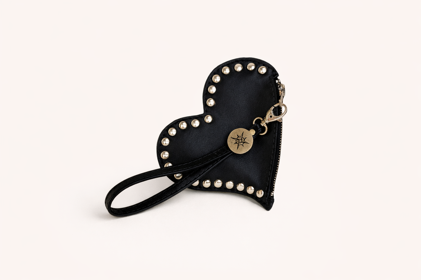 Monedero/Charm Corazón Negro