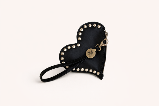 Monedero/Charm Corazón Negro