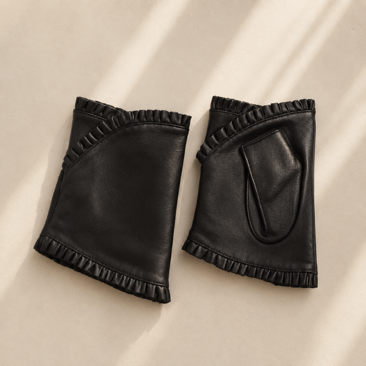 Guantes de Piel de Oveja Sin dedos