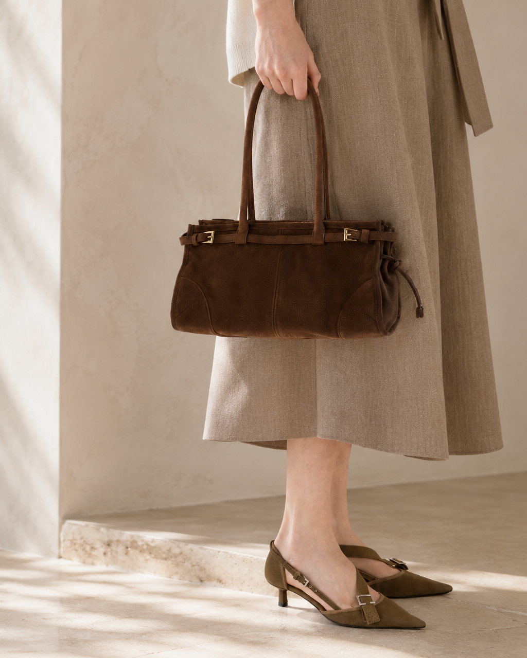 Cleo Piel Nobuk, cartera de cuero nobuk de Peregrina - vista adicional 8